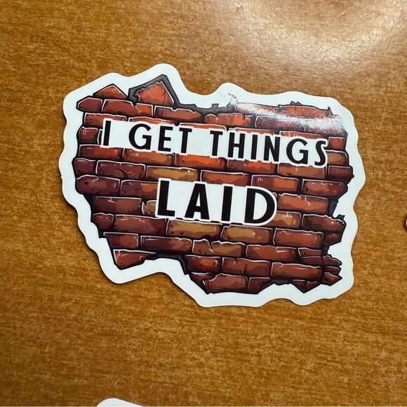 Humorous Brick Wall Sticker - Picture 1 of 1